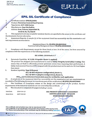 sil approved-sil certificate-f&g control panel-fire and gas system-f&g system-sil3